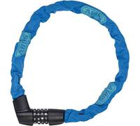 Kalanka-Abus Antivol À Chaîne Tresor 1385/75 Neon - Serrure À Combinaison En Acier Trempé - Chaîne Carrée De 6 Mm D'épaisseur - Niveau De Sécurité 6 - 75 Cm - Bleu