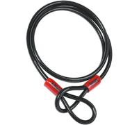 Kalanka-Abus Câble En Boucle Cobra 10 - Câble En Acier Gainé De Plastique - Sécurité Pour Les Accessoires De Vélo Et De Moto - 2,2 Mètres De Long, 10 Mm D'épaisseur, Noir