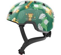 Kalanka-Abus Casque Pour Enfants Skurb Kid - Casque De Vélo Robuste Au Look Skater Avec Place Pour Une Tresse Et Designs Variés - Pour Filles Et Garçons - Vert Avec Motif Jeune, Taille S