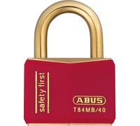 Kalanka-Abus - T84mb/40 40mm Red Safety First Cadenas Inoxydable - Abut8440red