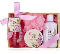 Kalanka-Accentra - Set De Douche Pour Femme Sweet Peony Dans Une Belle Boîte Cadeau - Set De Soin 4 Pièces Avec Gel Douche, Lotion Pour Le Corps - Idéal Pour La Saint-Valentin & La Fête Des Mères