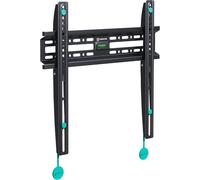 KALANKA-Accroche Television Mural Universel pour 32"" - 65"" TV Plat & Incurvée, Support TV Fixe d'un Poids de 50 kg - Porte TV Mural VESA 75x75 - VESA 400x400 mm/Fixe FM2 Noir