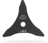 KALANKA-Acier allié Lame de débroussailleuse à trois dents 23265, Tranchant de 255 mm, Alésage : 25,4 mm, Épaisseur : 3 mm