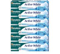 Kalanka-Active White Gel Herbal Vegetarian Toothpaste With Fruit Enzymes For Teeth Whitening Anti-Germ For Strong Teeth And Gums Paraben And Bleach Free -75ml (Pack Of 6)