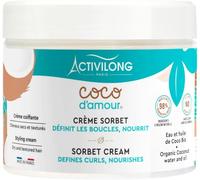 Kalanka-Activilong - Crème Sorbet Coco D'amour - Sans Rinçage - Cheveux Secs Et Texturés - Nourrit Et Définit Les Boucles - 98% D'ingrédient Naturels - Made In France - 300ml