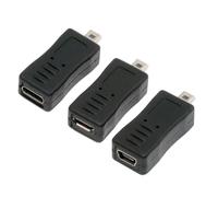 KALANKA-Adaptateur 3 pièces/ensemble USB-C Type-C Micro Mini USB femelle vers appareil photo Mini 8P adaptateur d'alimentation de données pour Coolpix UC-E6 UC-E16 UC-E17 DSC-W DMC-S EX-Z