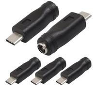 KALANKA-Adaptateur d'alimentation USB C vers DC, USB Type-C mâle vers DC 5,5 x 2,1 mm, connecteur femelle, adaptateur d'alimentation jack baril de charge (paquet de 5)