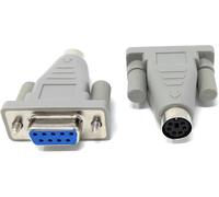 KALANKA-Adaptateur DB9 Femelle vers PS/2 Mini-DIN 6 Broches Femelle Serial Adapter - Legacy Mouse Converter for Serial Port Devices