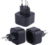 KALANKA-Adaptateur de Prise Europe vers Suisse/Liechtenstein, Prise Schuko UE Adaptée à la Prise Suisse/Liechtensteinoise, Convertisseur de Prise de Voyage UE/Française de Type C/E/F vers Type J (3 p
