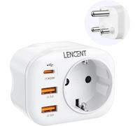 KALANKA-Adaptateur de Voyage Europe vers Afrique du Sud, avec 2 Ports USB QC3,0 + 1 USB C PD Voyage vers Afrique du Sud, Namibie, Swaziland, Mozambique et Plus Type M