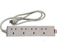 KALANKA-Adaptateur de voyage type E/F Schuko européen avec câble de 1 m et 4 prises britanniques - fonctionne en France, Espagne, Allemagne, Belgique, Italie, etc.