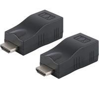 KALANKA-Adaptateur D'extension HDMI 2 Pièces sur Cat5e/6, Répéteur HDMI vers Convertisseur Réseau Ethernet RJ45, 4K HD 1080p Jusqu'à 30 M/98 Pi, pour Téléviseurs HD, Décodeurs
