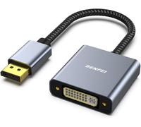 KALANKA-Adaptateur DisplayPort vers DVI, convertisseur DisplayPort vers DVI-D mâle vers Femelle Noir Compatible pour Lenovo, Dell, HP et Autres Marques