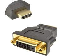 KALANKA-Adaptateur DVI à HDMI (DVI-D Dual Link 24+1) Adaptateur HDMI Mâle à DVI Femelle avec Cordon Plaqué Or Convertisseur 1080P Full HD Adaptateur Hdmi à Péritel