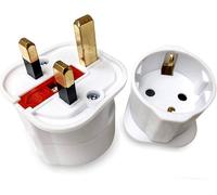 KALANKA-Adaptateur EU vers UK Schuko Euro Socket 2 Broches à 13 Amp 3 Broches Type C vers G International Universal général Europe se déplacer Adapter pour téléphone Portable Tablet Laptop 1 x