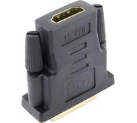 KALANKA-Adaptateur HDMI A Femelle vers DVI-D (24+1) mâle - DVI mâle bidirectionnel vers HDMI Femelle - Contacts plaqués Or - Noir