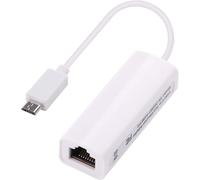 KALANKA-Adaptateur Micro USB vers Ethernet RJ45 10/100 Mbps, optimiseur Internet haute vitesse RJ45 vers Micro USB Ethernet LAN WiFi Adaptateur Réseau Convertisseur Booster Plug Play pour Tablette, P
