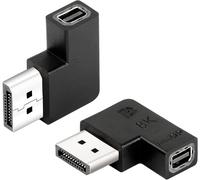 KALANKA-Adaptateur Mini DisplayPort vers DisplayPort 8K, version 1.4 Mini DP femelle vers DP mâle, convertisseur non bidirectionnel, 8K (7680 x 4320) @ 60 Hz Ultra HD - 2 pièces
