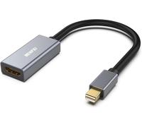 KALANKA-Adaptateur Mini DisplayPort vers HDMI 4K@30Hz, Thunderbolt 2 vers HDMI compatible pour MacBook Air/Pro, Microsoft Surface Pro/Dock, moniteur,projecteur [connecteurs dorés et coque en aluminiu