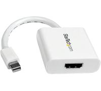 KALANKA-Adaptateur Mini DisplayPort vers HDMI - Dongle Adaptateur Convertisseur Vidéo d'Écran Mini DisplayPort vers HDMI (mDP vers HDMI/Mini DP vers HDMI) Actif 1920 x 1200 M/F Blanc (MDP2HDW)