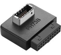 KALANKA-Adaptateur USB 3.0 pour panneau avant USB 3.0 19/20 broches vers carte mère de type E 19 broches femelle vers connecteur avant type E femelle (type B)