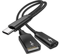 KALANKA-Adaptateur USB C à USB avec Charge USB C, Distributeur OTG à Charge Rapide 60W PD Compatible Galaxy s22, Switch, Google chromecast et Google TV, Pi KVM, imprimante 3D, octo4a, Pixel 4XL