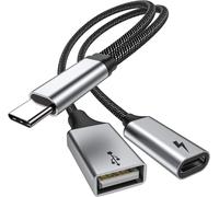 KALANKA-Adaptateur USB C à USB avec Charge USB C, Distributeur OTG à Charge Rapide 60W PD Compatible Galaxy s22, Switch, Google chromecast et Google TV, Pi KVM, imprimante 3D, octo4a, Pixel 4XL