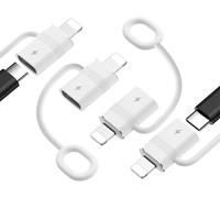 KALANKA-Adaptateur USB C vers Lightning avec Charge Rapide 36W PD, Adaptateur USB-C Femelle vers Lightning Mâle pour iPhone 14/13/12/11/iPad/iPod/AirPods, Pas pour Audio/OTG, Blanc, 4Pièces