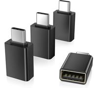 KALANKA-Adaptateur USB C vers USB 4 Pack,Type C Mâle USB A 3.0 Femelle Convertisseur,Thunderbolt 4 OTG pour MacBook 2023,iPhone 16 15 Pro,iPad Air 4 5 Mini 6,Surface Go,Microsoft Galaxy S24 S23 S22