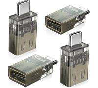 KALANKA-Adaptateur USB C vers USB 4Pack,Convertisseur USBC Mâle USB-A 3.0 Femelle,Thunderbolt 4 5 Type C OTG pour MacBook Air,iPad Pro,Apple iPhone 17 16 16e,Laptops,Tablets,iMac,Souris,Clavier