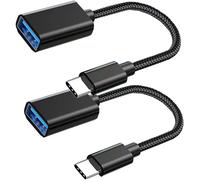 KALANKA-Adaptateur USB C vers USB [Lot de 2] Câble OTG USB Type C Mâle vers USB A Femelle, Compatible avec MacBook Pro/Air 2019 2018 2017, Samsung Galaxy S20 S21 S22, Ultra Note 10 S9 S8