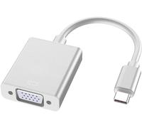 KALANKA-Adaptateur USB C vers VGA, Adaptateur Thunderbolt 3 (Type-C) mâle vers VGA Femelle Compatible avec Google Chromebook Pixel Mac Book Pro 2020,2019,2018, Lenovo 900, Dell XPS 13