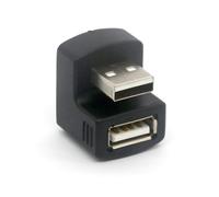 KALANKA-Adaptateur USB coudé à 180 degrés mâle vers femelle USB 2.0 USB 2.0 Type A convertisseur connecteur pour un ajustement serré