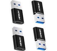 KALANKA-Adaptateur USB vers USB-C 4 Pack,PD27W/66W QC100W Charge Rapide 5Gbps Transfert de Données,Adaptateur OTG USB-C Femelle vers USB3.0 Mâle pour M-acBook Pad Phone15/16 G-alaxy X-peria P-ixel No