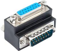 KALANKA-Adaptateur VGA 15 broches à 90 degrés (angle vers le haut), VGA mâle vers femelle, adaptateur VGA DB15 pour connecter divers périphériques d'interface série