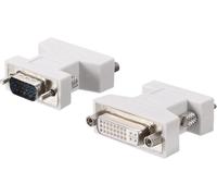 KALANKA-Adaptateur VGA vers DVI-I, Coupleur, Convertisseur DVI 24+5 Femelle vers VGA Mâle pour Transformation de Périphériques, Lot de 2