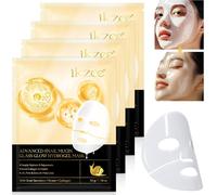 Kalanka-Advanced Snail Mucin Glass Glow Hydrogel Mask Lot De 4 Masques Au Collagène Pour Le Visage - Masque Facial Réel - Masque Profond - Snail Mucin Sérum Glass Skin Face Mask Coréen Skincare