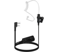 KALANKA-AI Suppression Active du Bruit Oreillette Talkie Walkie, 2 Broches Casque Talkie-Walkie, Talkie Walkie Écouteur Compatible avec Baofeng Nestling eSynic RT27 RT24 RT619 (1 pièce)