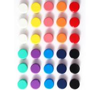 Kalanka-Aimant Puissant, Lot De 30 Aimants Frigo, Magnet Tableau Magnétique, Petit Rond Colorés Décoratifs Pour Réfrigérateur, Tableau Blanc, L'école, Bureau (10 Couleurs)