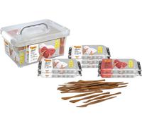 KALANKA-- Air Dry Pack Scolaire, Pâte à Modeler autodurcissante + Spatules, Séchage à l'air sans Four, Couleur Blanc et Terracota, Idéale pour Les Enfants de 3 Ans et Plus (80)