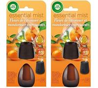 Kalanka-Airwick Recharge Diffuseur D'huiles Essentielles Essential Mist Fleur De Citronnier Et De Mandarinier 20 Ml, L'emballage Peut Varier (Lot De 2)