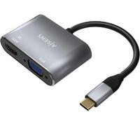 KALANKA-Aisens A109-0627 Adaptador USB-C a VGA/HDMI 15cm Gris