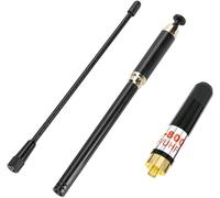 KALANKA-AL-800 Dual Band Antenne Extensible SMA-Femelle VHF/UHF 2 Mètres 70cm Antenne Radio Portable Extensible Démontable pour Baofeng BF-UV5R BF-888s PUXING WOXUN Kenwood TK-360 TK-370 WUXUN KG-689