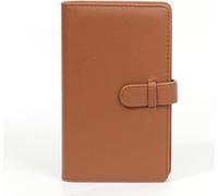 Kalanka-Album Avec 108 Poches Pour Appareil Instantané, Boîte En Cuir Synthétique, Porte-Cartes, Livre De Film 7,6 Cm, Marron