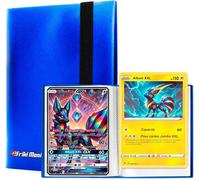 KALANKA-Album de cartes à collectionner Jumbo XXL, album avec capacité de 60 cartes promo GX véritables, VMAX, V ou EX, 30 pages pour cartes Jumbo, Album avec pochettes taille 21,1x14,5cm (Bleu)