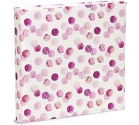 Kalanka-Album Photo 31x31 80 Pages Avec Papier De Soie Couverture En Coton, Pois Fuchsia