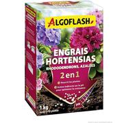 Kalanka-Algoflash Engrais 2 En 1 Pour Hortensias, Rhododendrons, Azalées Spécial Ph, Jusqu'à 10 Plantes, 1 Kg, Hortoph1n