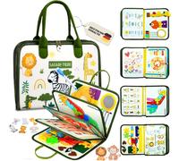 KALANKA-Allemand Busy Board Jouet Éducatif & Sensoriel pour Enfant Planche d`Apprentissage 8 en1 Basée sur la Méthode Montessori