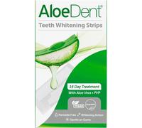 Kalanka-Aloedent Teeth Whitening Strips, Sans Peroxyde, Formule Douce Non Sensitive, Avec Aloe Vera, Naturel, Végétalien, 28 Bandes, 14 Traitements