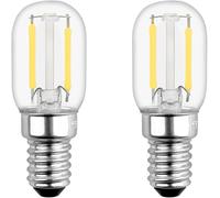 KALANKA-Ampoule Filament LED E14 2W pour Refrigerateur, T22, 200LM, Équivalent 15W Incandescent, Blanc Froid 6000K, 230V, Petit LED E14 pour Frigo/Lampe de Sel/Veilleuse Enfants, lot de 2